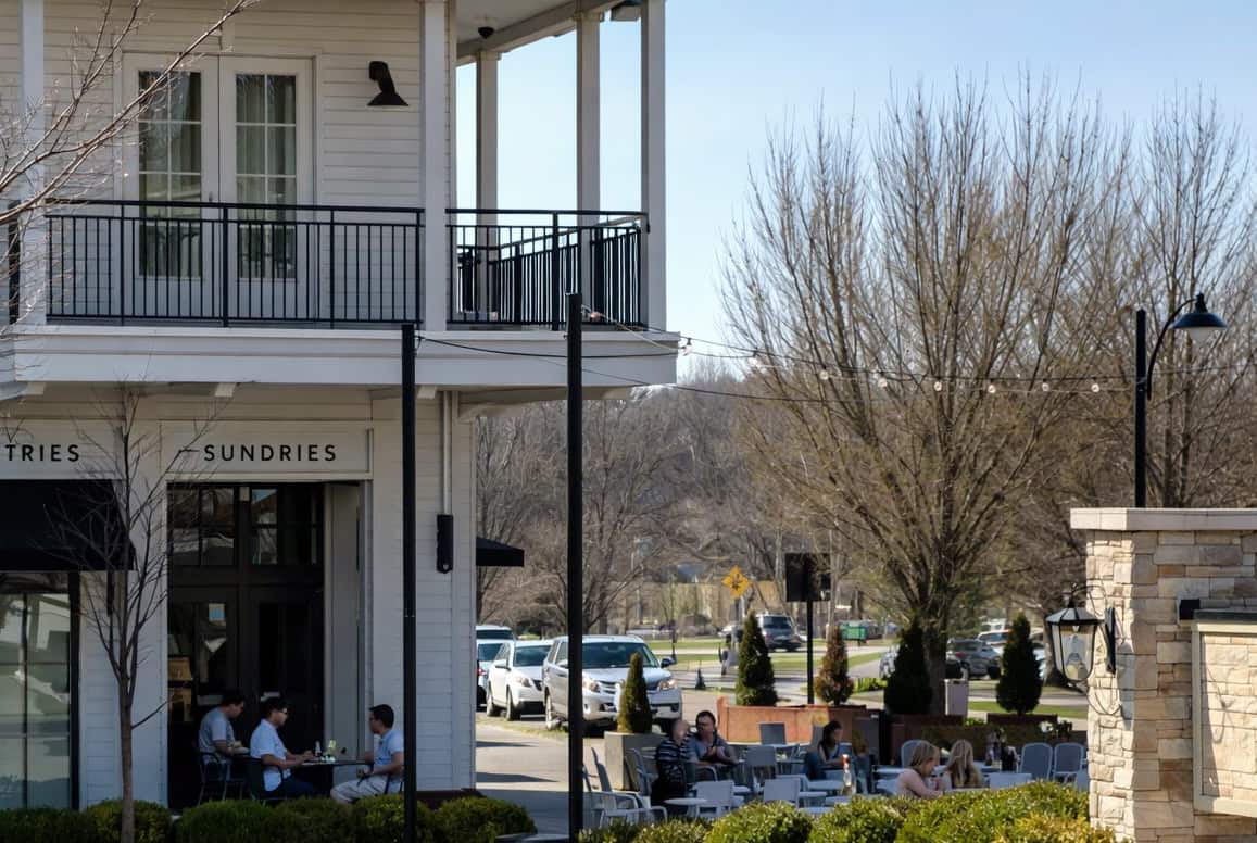 Outdoor patio area at Meadowbrook